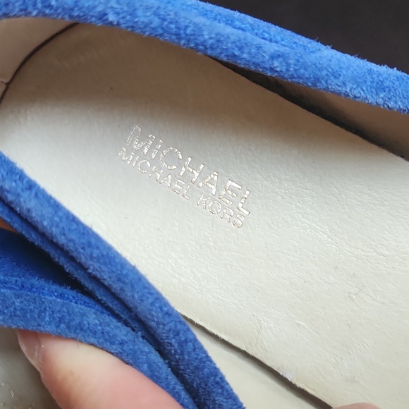 Michael Kors flats blue navy leather size 6.5 - Picture 16 of 17